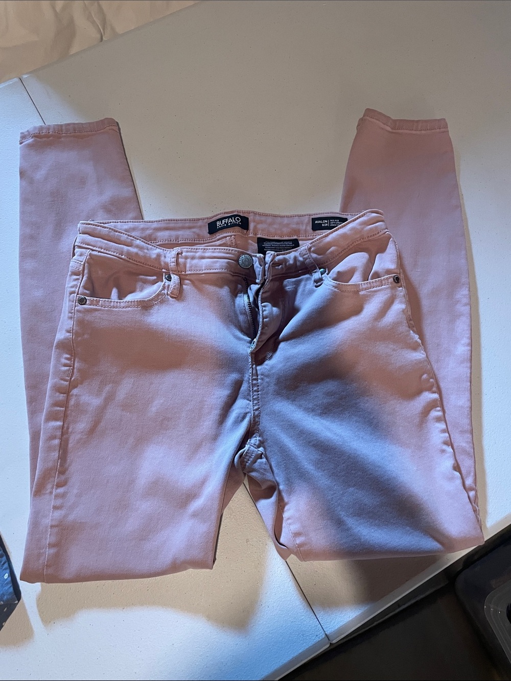 Buffalo David Bitton Pastel Pink Skinny Jeans